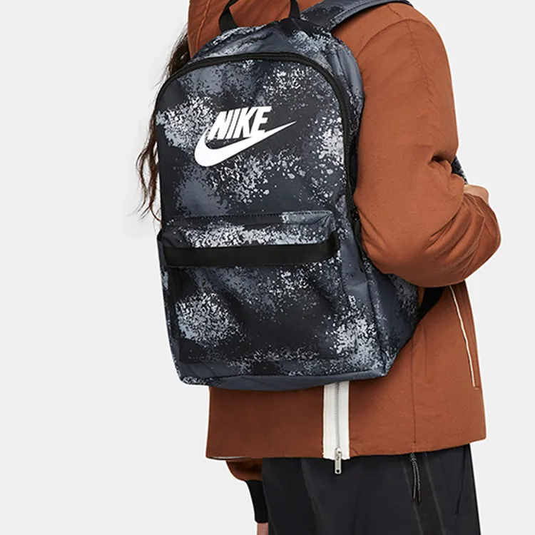 Nike Fabric Backpack Regular Unisex Black Gray-4