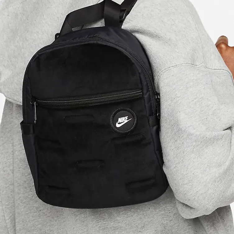 Nike Leather Backpack Mini Women's Pure Black-4