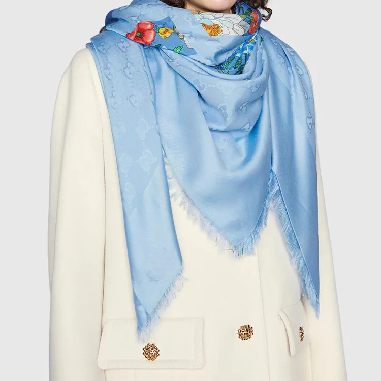 GUCCI Shawls Women's Light Blue-2