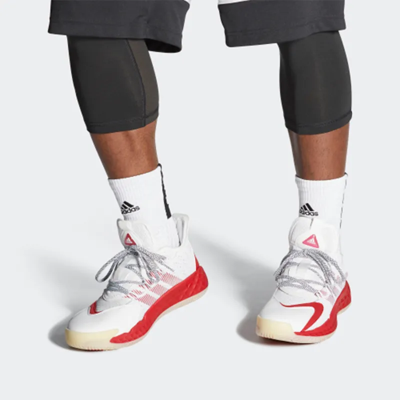 Adidas Pro Boost Gca Low 'White Red'-6