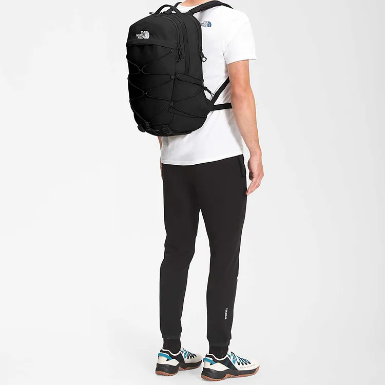 THE NORTH FACE Nylon Backpack Regular Unisex Pure Black-3