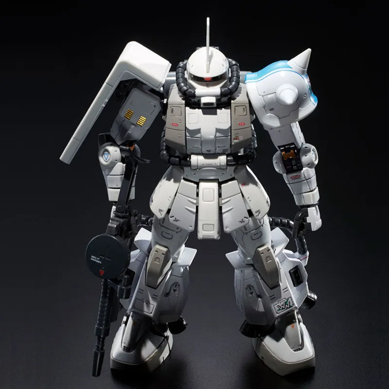 BANDAI RG Mobile Suit Gundam MSV White Wolf Custom Zaku II For Shinsuke Matsubayashi Model Kits 13cm-4