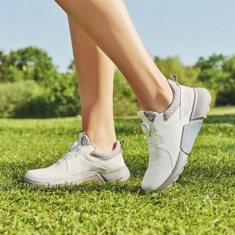 Ecco Biom H4 Boa Low Top Golf Shoes Women's White-5
