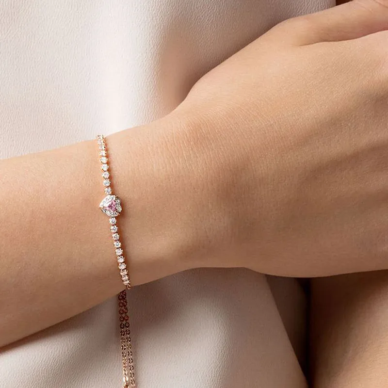 Swarovski One Bracelets Women's Pink-3