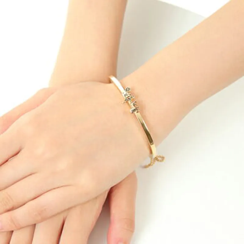 COACH Brass Bangles Women's Gold-3