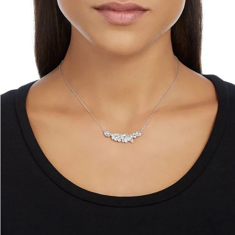 Swarovski Diapason Necklaces Women's White-1
