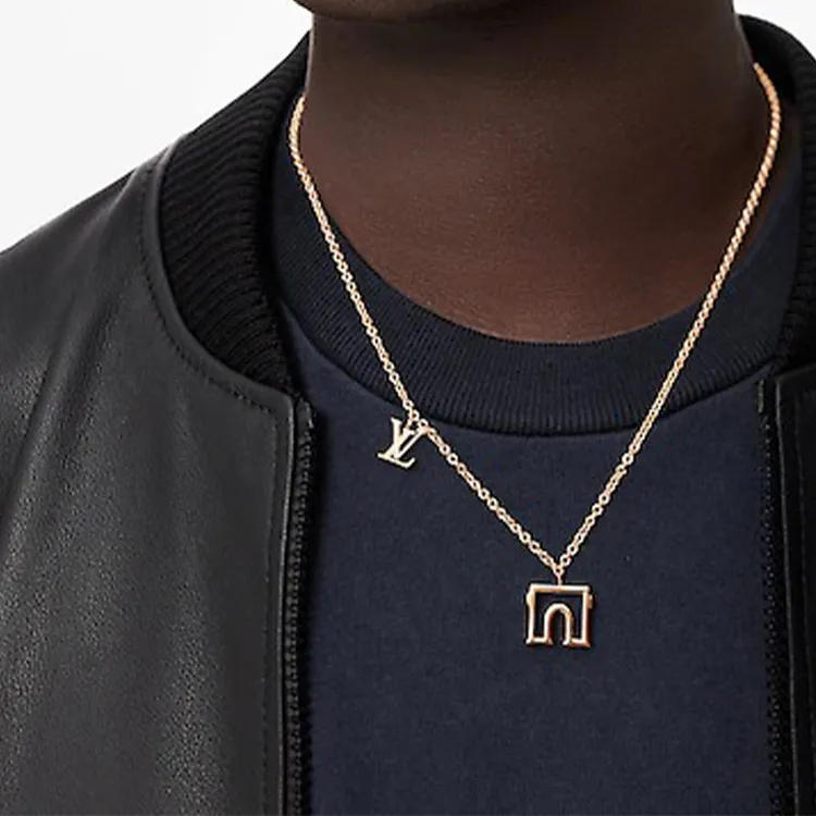 LOUIS VUITTON Metal Necklaces Unisex-3