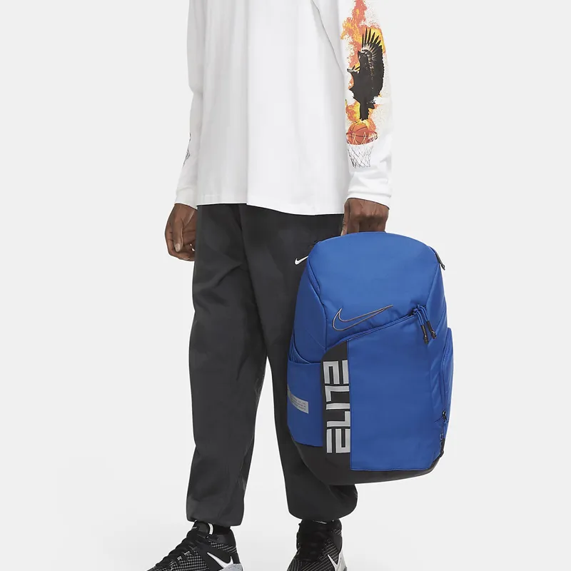 Nike Polyester Basketball Bag Backpack Unisex Klein Blue-5