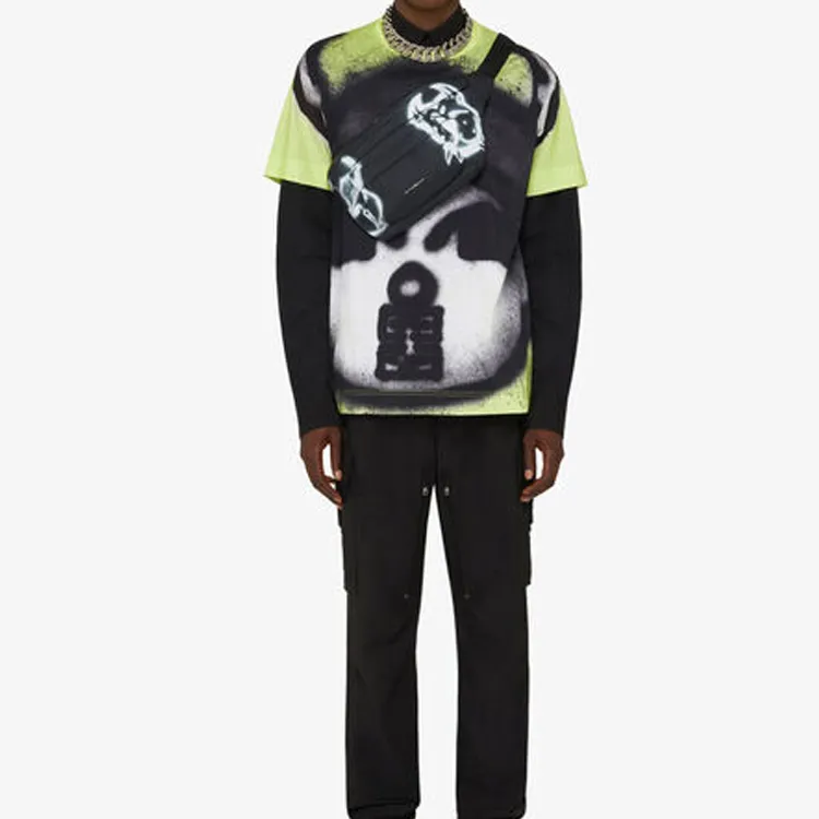 GIVENCHY Nylon Fanny Pack Sling Bag Crossbody Bag Men's Black-5