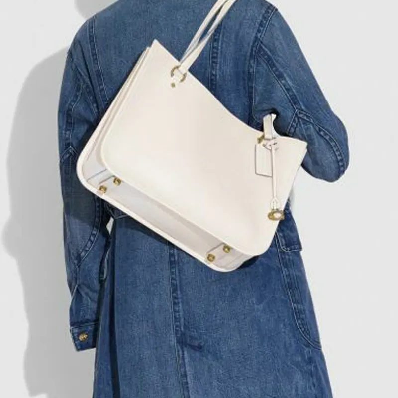COACH Tyler Leather Portable Crossbody Bag Shoulder Bag Women's White-3