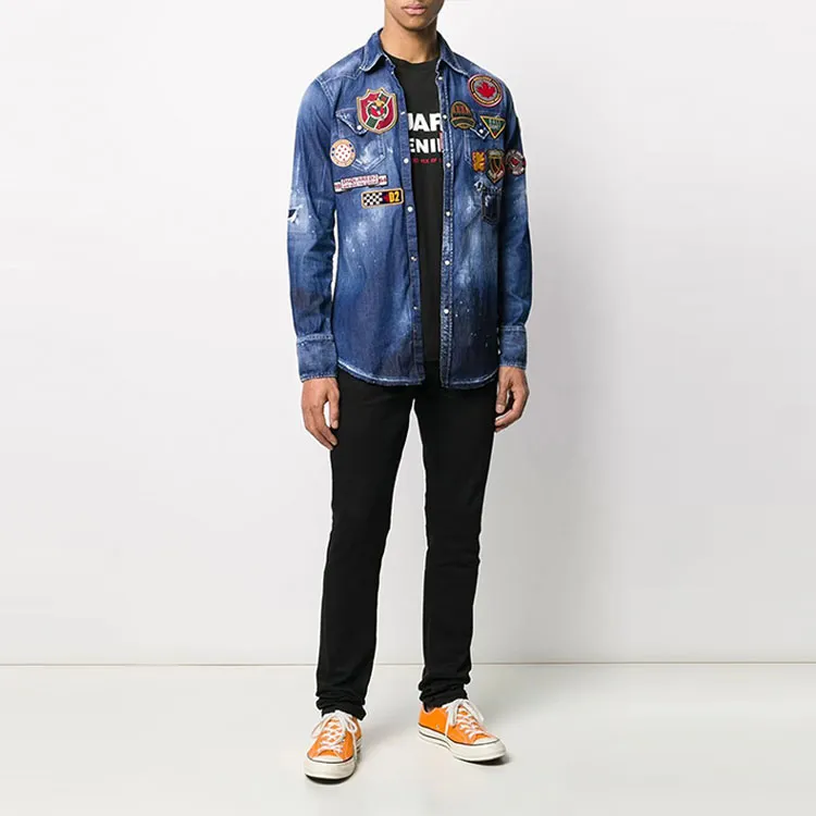 DSQUARED 2 Shirts Men Blue-1