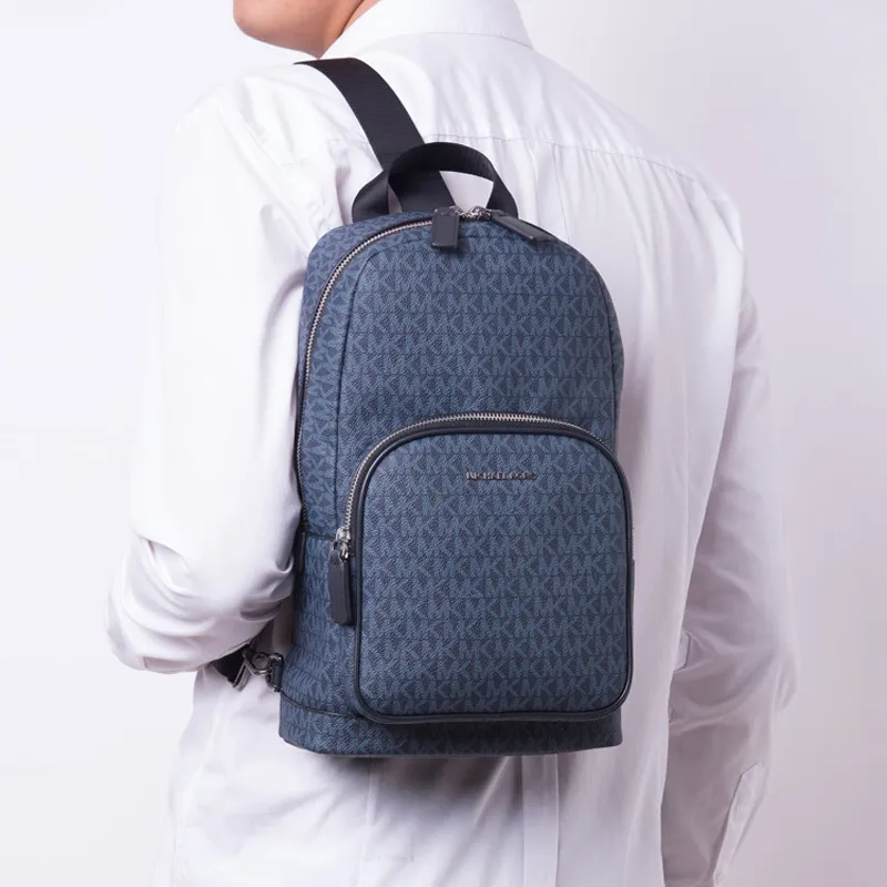 MICHAEL KORS MICHAEL KORS Luggage Collection Canvas Shoulder Bags Fanny Pack Sling Bags Men's Navy-4
