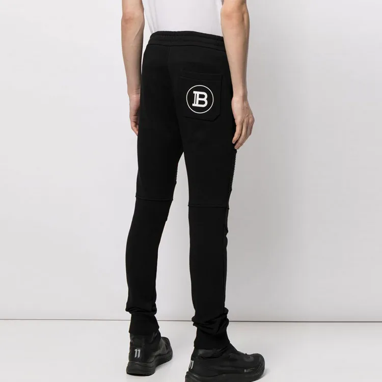 BALMAIN Ribbed Printed Sweatpants-2