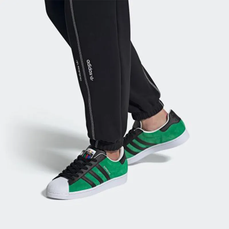 Superstar Adidas Originals 'Green Core Black'-6