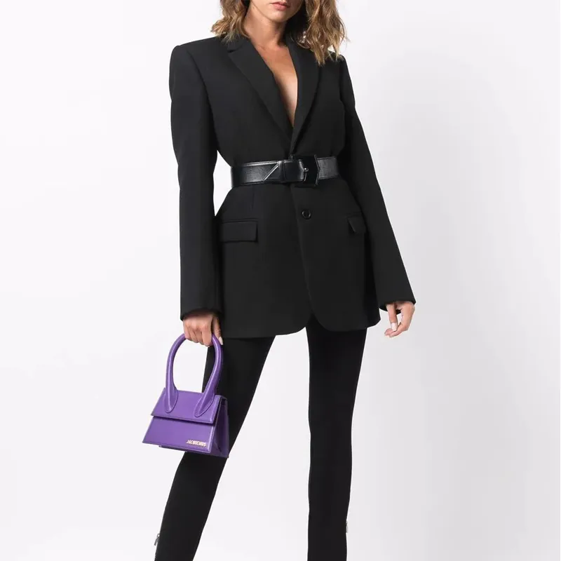 Jacquemus Cow Leather Handbag Mini Women's Purple-5