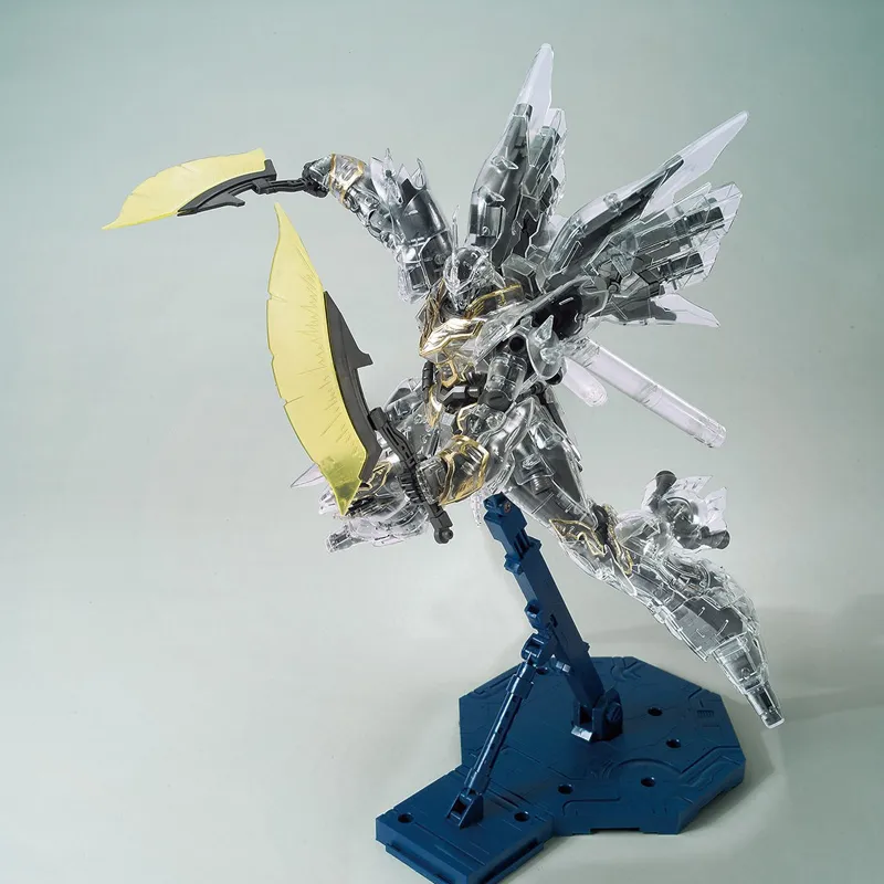 BANDAI MG Base Limited Mobile Suit Gundam Unicorn Sinanju Mechanical Transparent Model Kits 18cm-4