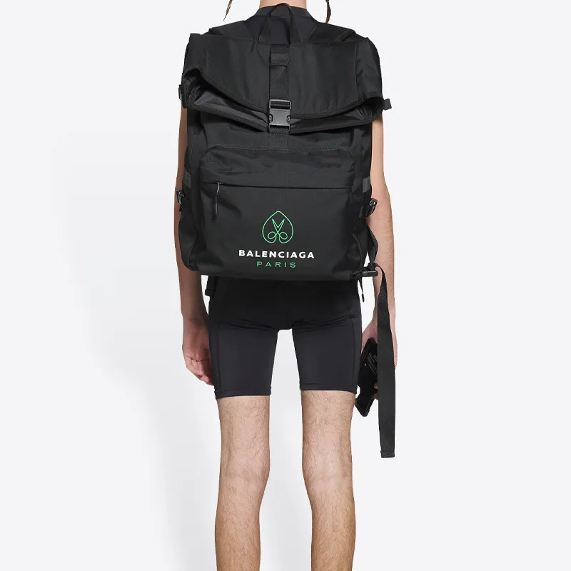 Balenciaga Canvas Messenger Bag Men's Black-4
