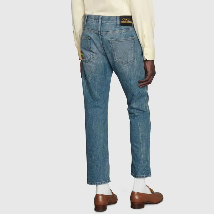 GUCCI Jeans Men Blue-3