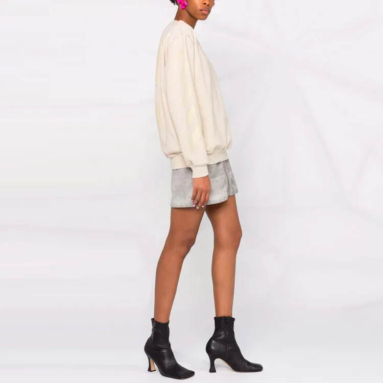 OFF WHITE FW21 Sweatshirts Women's Beige-3