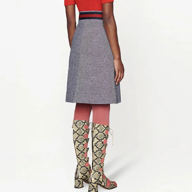 GUCCI Horsebit Detail Pleated Skirt-3