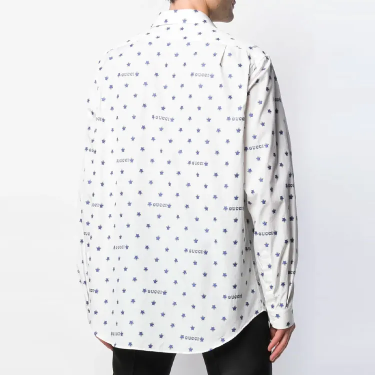 GUCCI Logo Star Print Shirt-3