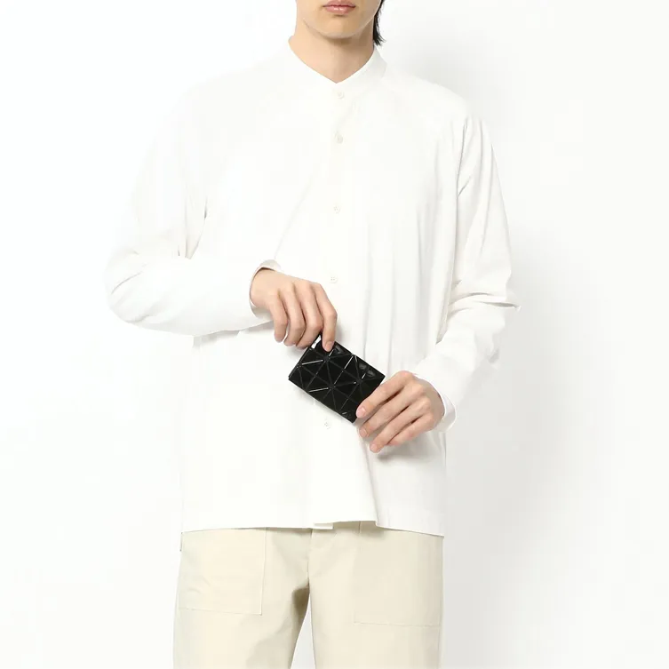 ISSEY MIYAKE Card Case PVC Access Control Card Traffic Card Business Card Holder Zero Wallet Card Holder Unisex Black-5