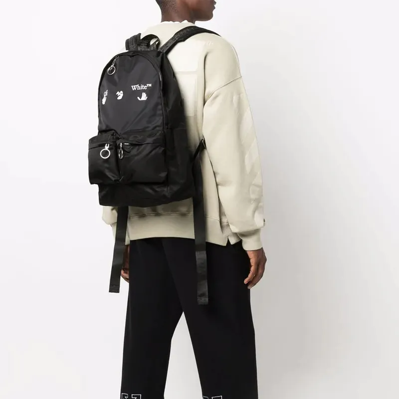 OFF-WHITE Polyamide Backpack Regular Men's Black-2