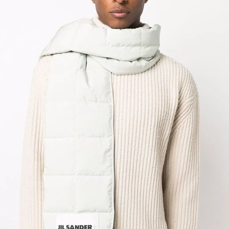 JIL SANDER Knit Scarves Men Gray-1