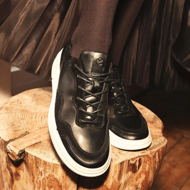 Ecco Soft X Skateboard Shoes Women's Black-5