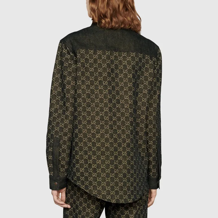 GUCCI Shirts Men Black-3