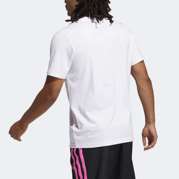 Adidas T Shirts Men White-2
