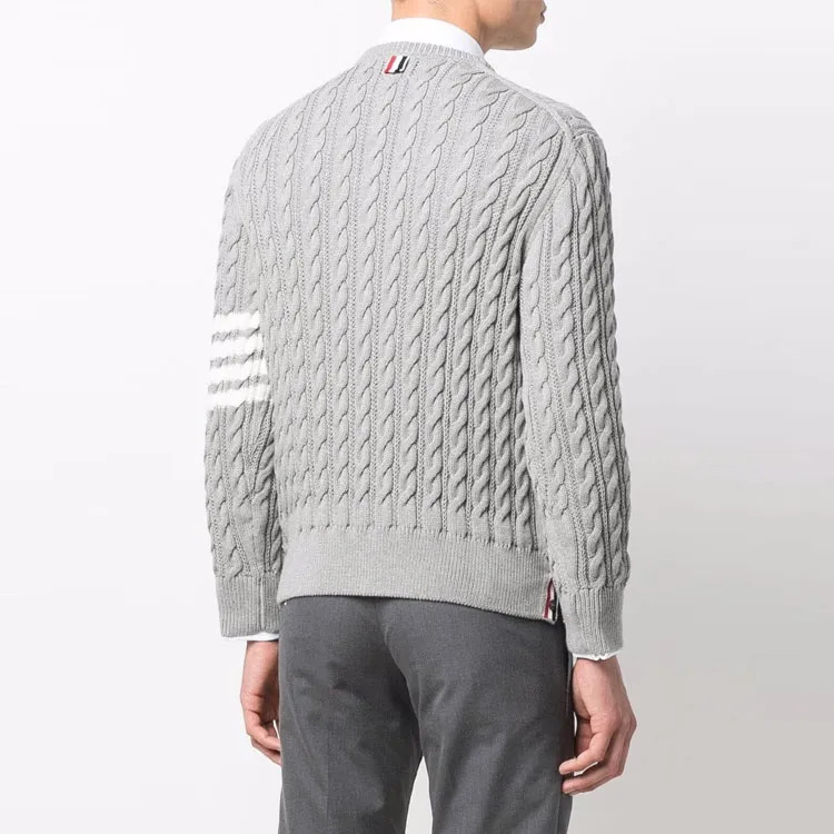 THOM BROWNE· SS22 Sweater Men's Gray-3