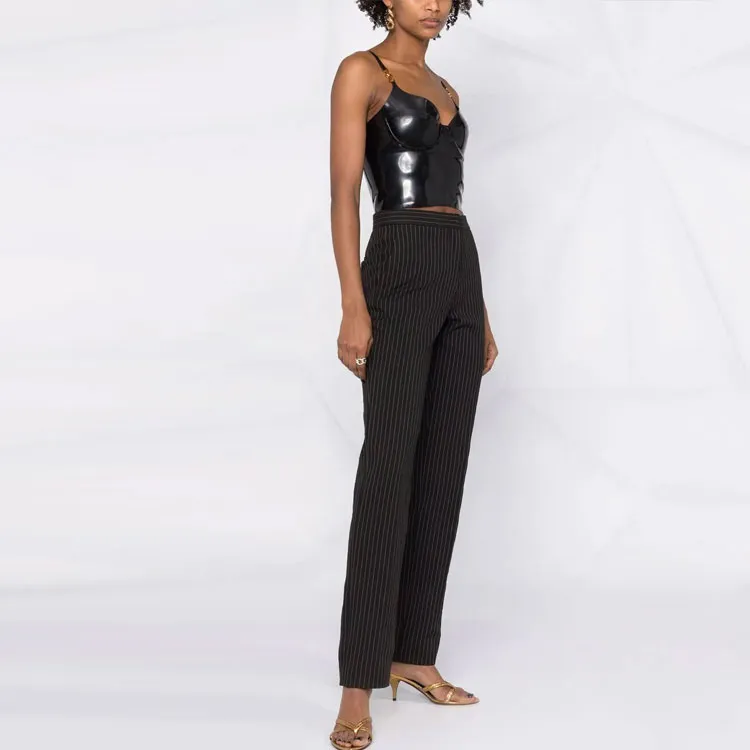 VERSACE Latex Bustier Top-3