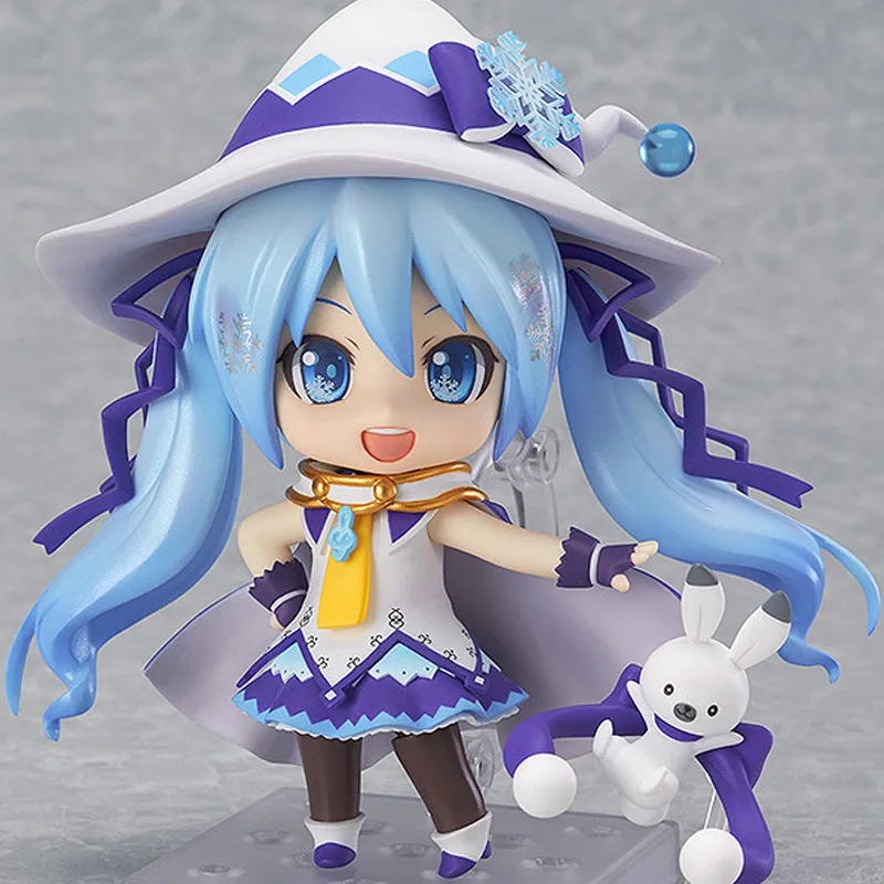 GSC Hatsune Miku No. 380 Snow Hatsune Miku Magical Snow Ver. Nendoroid Chibi Figures 10cm-9