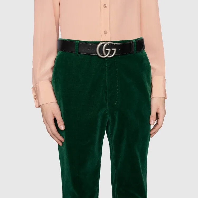 GUCCI Reversible Gg Supreme Belt Beige/Ebony-4