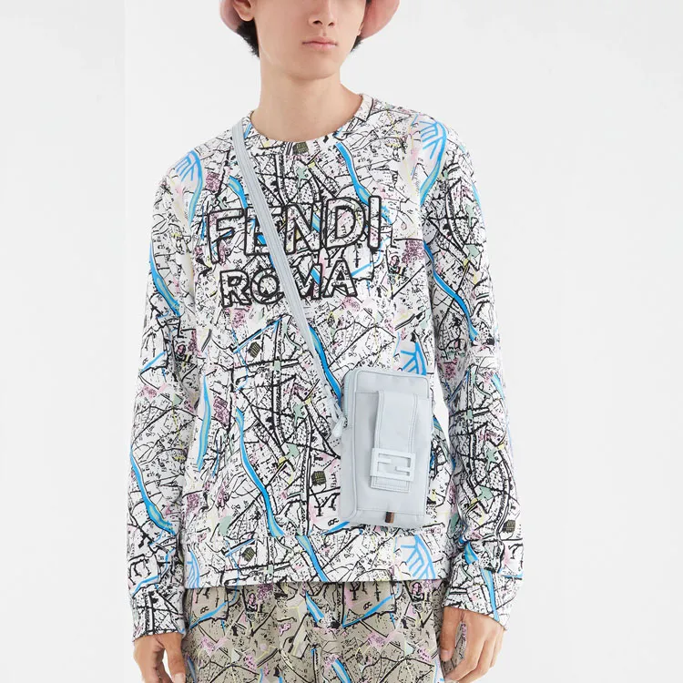 FENDI Sweatshirts Men White-2