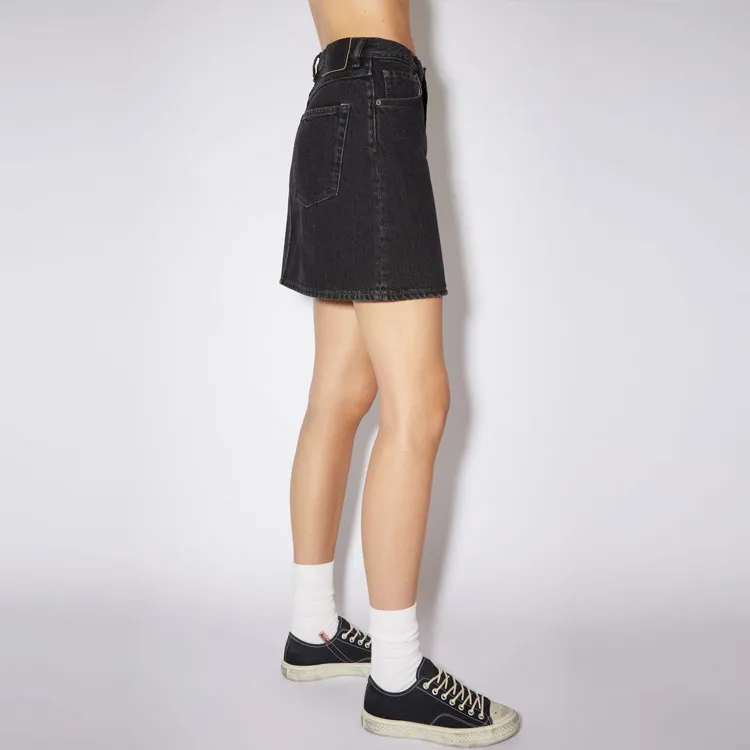 Acne Studios Denim Short Skirts Women's Black-4