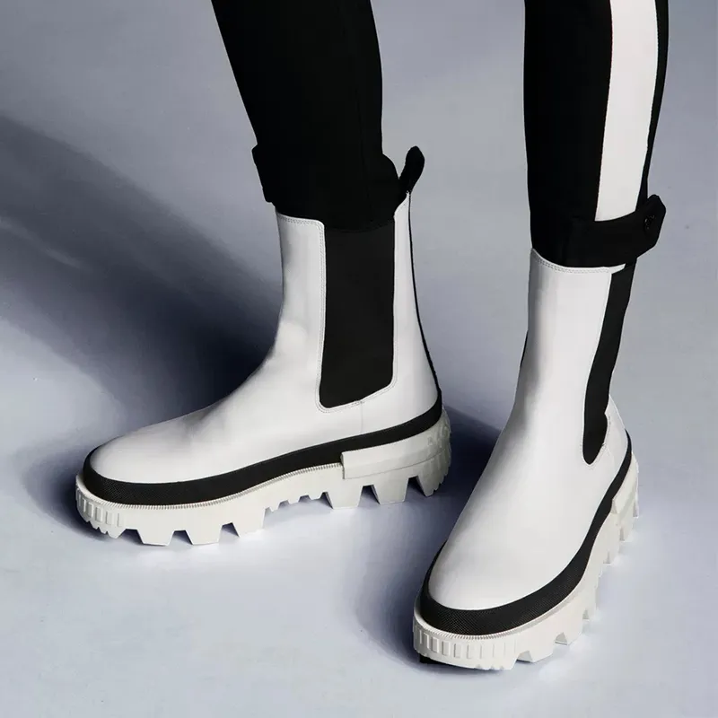 Moncler Chelsea Boots Women's White-4
