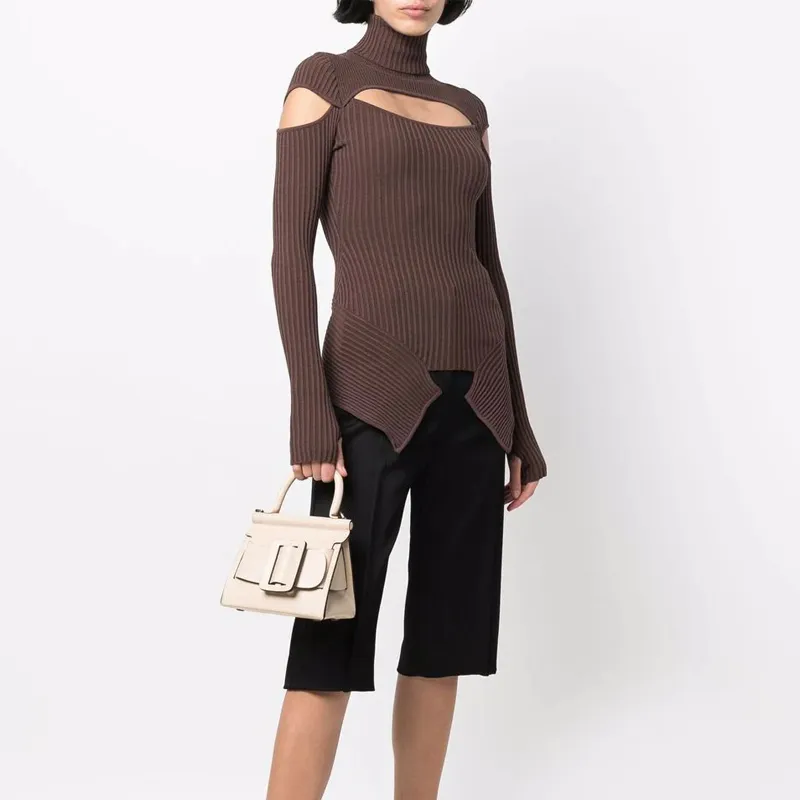 BOYY Karl Cow Leather Handbag Women's Beige-4