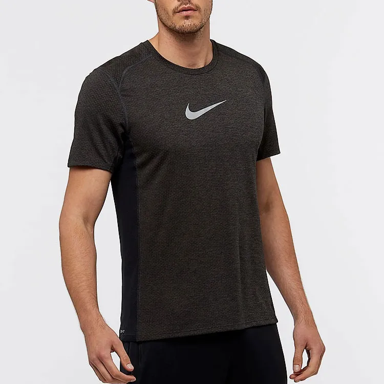 Nike T Shirts Men Black Brown-2