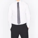 DIOR Silk Ties Men's Gray White