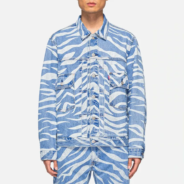 Levis X CLOT X Levis Denim Jackets Unisex Blue-5