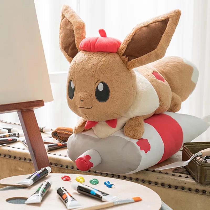 BANPRESTO Ichiban Kuji, Pokémon, Grand Prize, Naughty Eevee Dolls Plush Doll 35cm Height-1