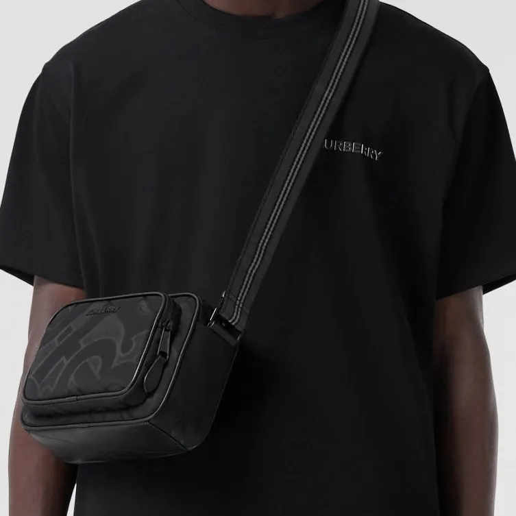 Burberry Leather With Polyester With Cotton Camera Bag Shoulder Bag Crossbody Bag Regular Men's Black-7