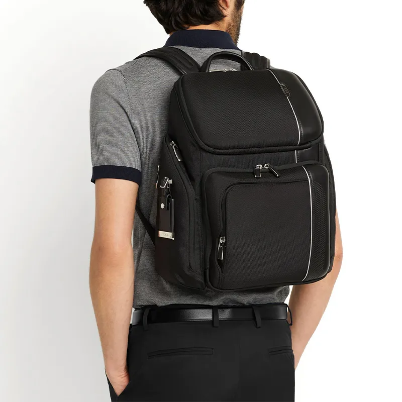 TUMI Ballistic Nylon Laptop Bag Backpack Men's Black-6
