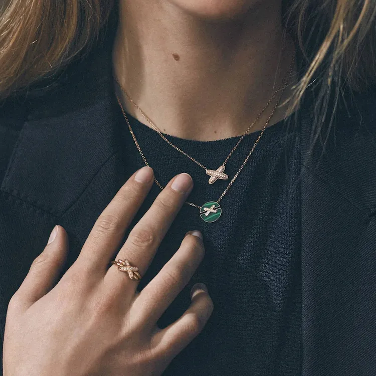 Chaumet Liens Lineage Lifetime Series Necklaces Women's Rose Gold-2