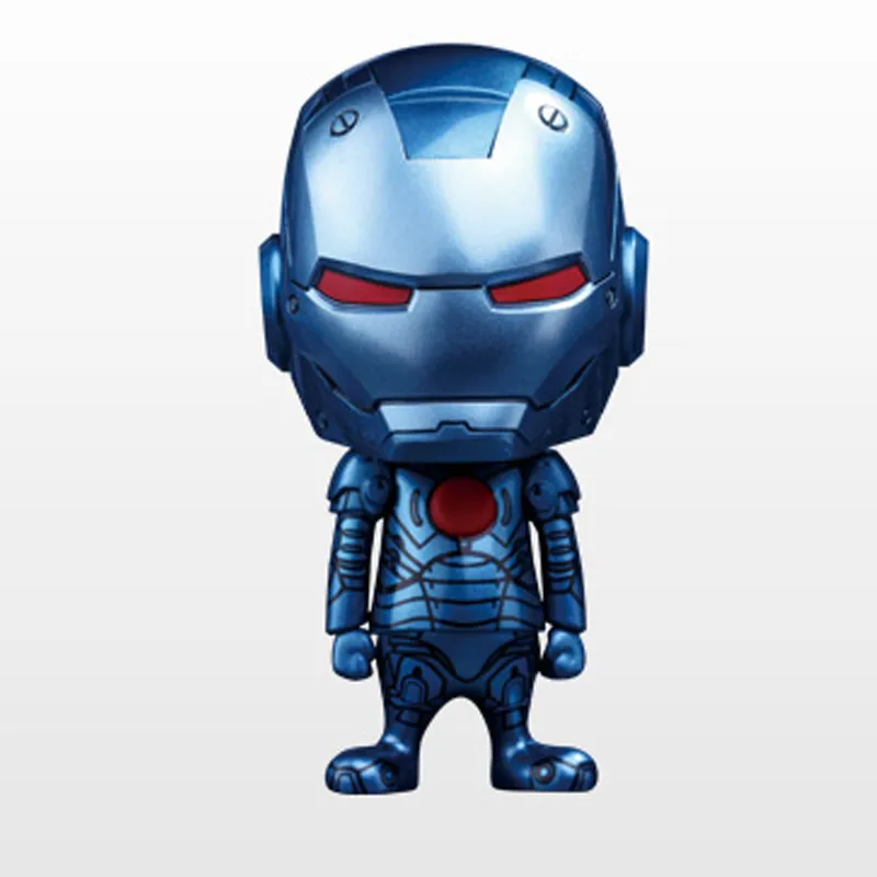 Hot Toys Cosbaby Collection, Iron Man, Iron Man MK 3 Blue Invisible Edition S Chibi Figures-1