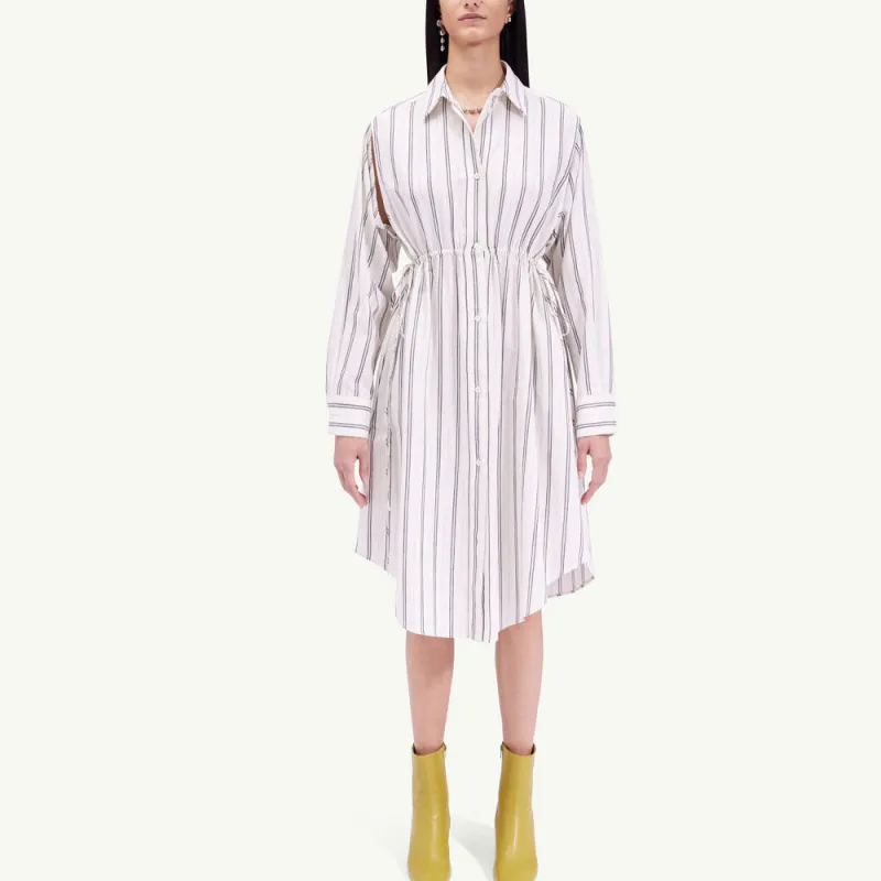 MM6 Maison Margiela Long Sleeved Dresses Women's White-1