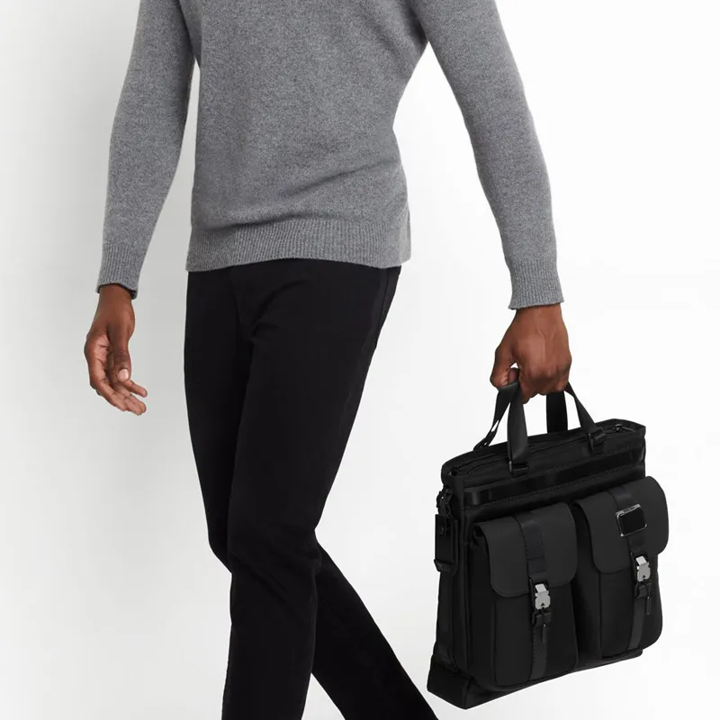 TUMI Alpha Bravo Nylon Handbag, Shoulder Bag Men's Black-4