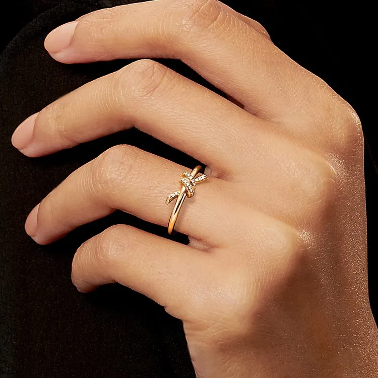 TIFFANY & CO. Diamond, Karat Gold, 18K Gold Rings Women's-3